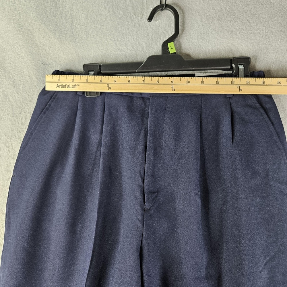 Flying Cross Dress Pants Womens 14 Blue LAPD Navy Pleated Workwear Made USA - Picture 4 of 16